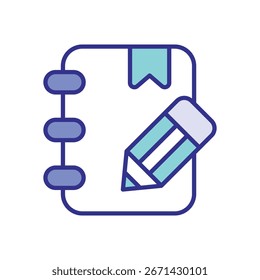 Icono de nota Vector ilustración de stock