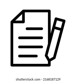 Note Icon Vector Symbol Design Illustration