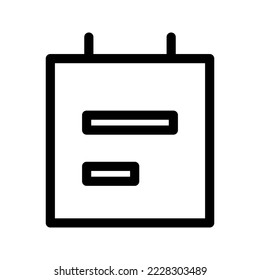 Note Icon Vector Symbol Design Illustration