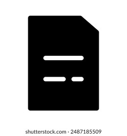 Note Icon Vector Symbol Design Illustration