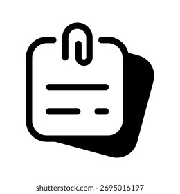 Note Icon Vector Symbol Design Illustration