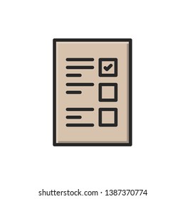 note icon vector. icon for ui design