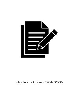 Note icon vector for web and mobile app. notepad sign and symbol