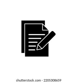 Note icon vector for web and mobile app. notepad sign and symbol