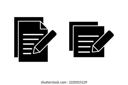 Note icon vector for web and mobile app. notepad sign and symbol