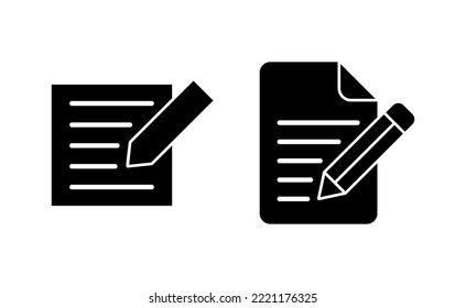 Note icon vector for web and mobile app. notepad sign and symbol