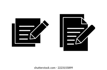 Note icon vector for web and mobile app. notepad sign and symbol