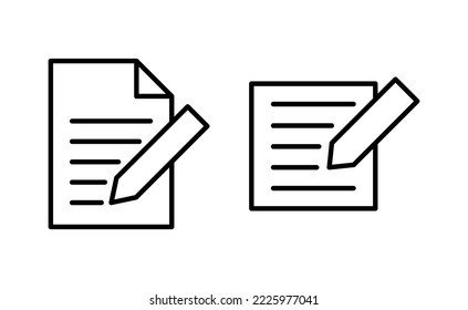 Note icon vector for web and mobile app. notepad sign and symbol