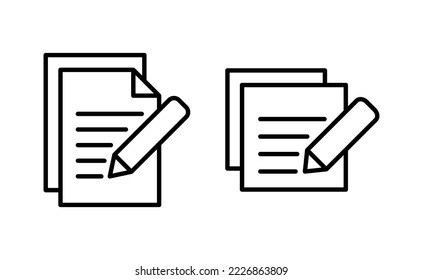 Note icon vector for web and mobile app. notepad sign and symbol