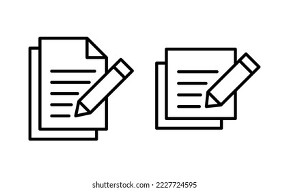 Note icon vector for web and mobile app. notepad sign and symbol