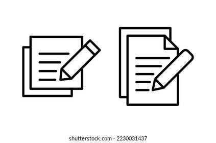 Note icon vector for web and mobile app. notepad sign and symbol