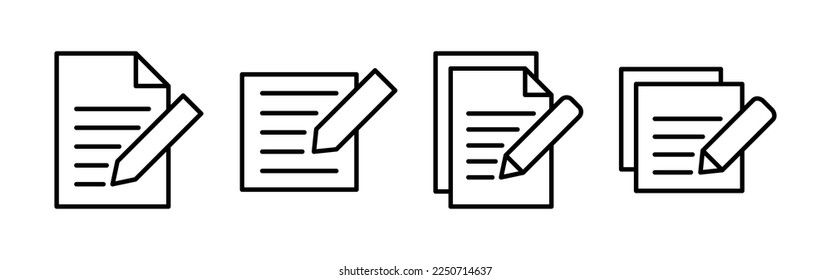 Note icon vector for web and mobile app. notepad sign and symbol