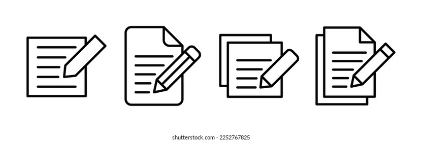 Note icon vector for web and mobile app. notepad sign and symbol