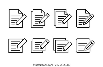 Note icon vector for web and mobile app. notepad sign and symbol