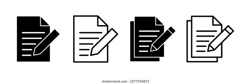 Note icon vector for web and mobile app. notepad sign and symbol