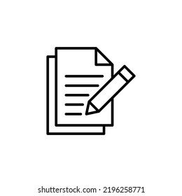 Note icon for web and mobile app. notepad sign and symbol