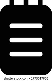 note icon web sign symbol simple design