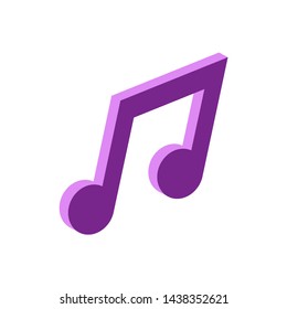 Note icon.Isometric and 3D view.