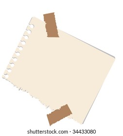 note illustration