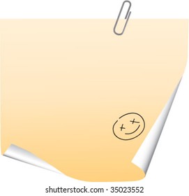 note illustration
