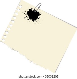 note illustration