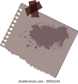 note illustration