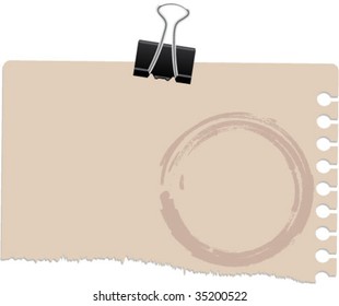 note illustration