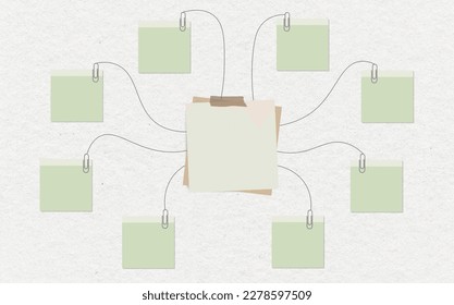 Note  Infographic Mind Map Vector