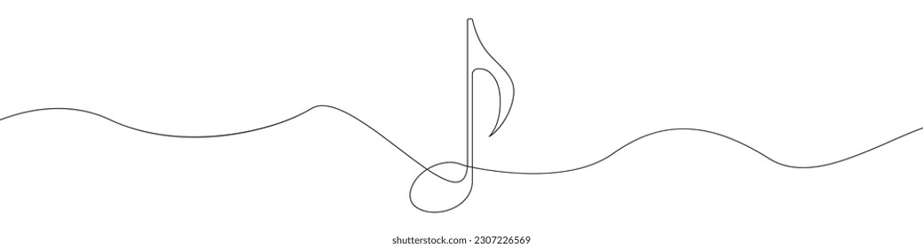 Note line continuous drawing vector. One line Note vector background. Note icon. Continuous outline of a Note. Black linear outline Note`s design.