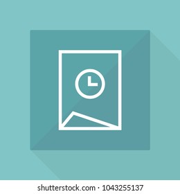 Note line vector icon