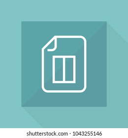 Note line vector icon