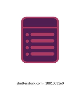 Note List Icon Vector Image