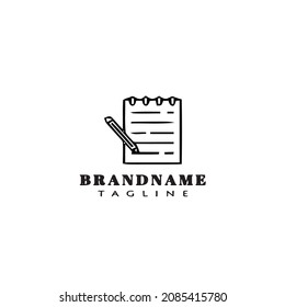 note logo icon design template modern vector illustration
