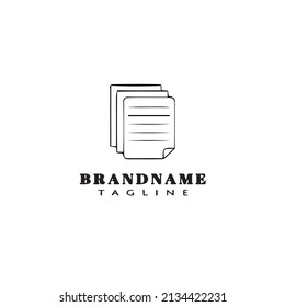 note logo icon design template modern vector illustration