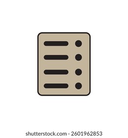 note logo icon illustration flat
