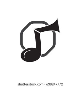 Note Logo Icon , Music Logo