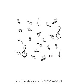 note logo stock illustration design