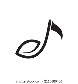 note music with bird shape logo design, vector graphic symbol icon illustration