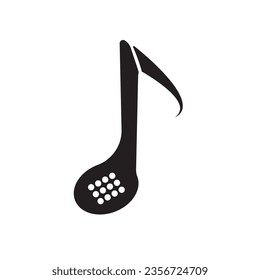 note music golf logo icon design.

