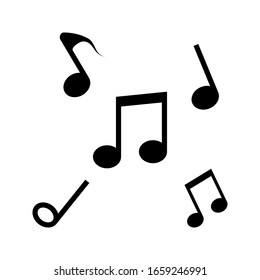 note music icon for graphic song on white background