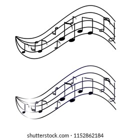 Note music icon illustration