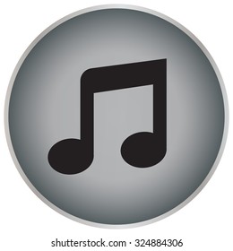note (music) icon isolated