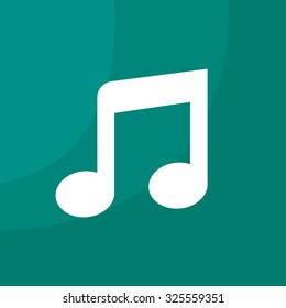 note (music) icon isolated