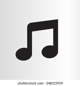 note (music) icon isolated