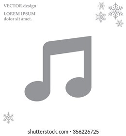 note (music) icon isolated