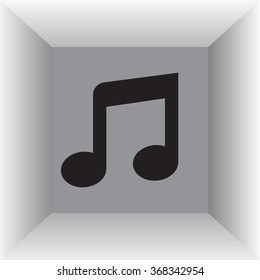 note (music) icon isolated