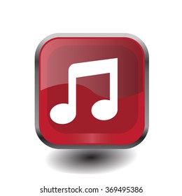 note (music) icon isolated