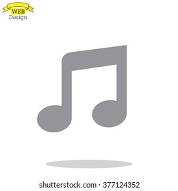 note (music) icon isolated