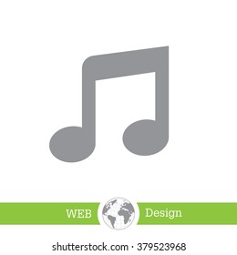 note (music) icon isolated