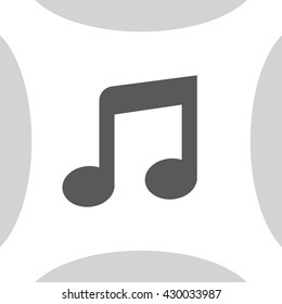note (music) icon isolated